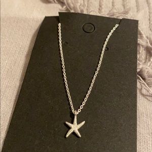 Sterling silver starfish anklet 9”-9.75”